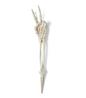 19" Halloween Peace Sign Skeleton Hand Yard Stake by Place & Time