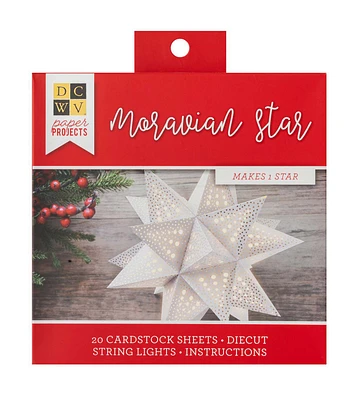 DCWV 6" x 6" Christmas Moravian Star Paper Making Kit