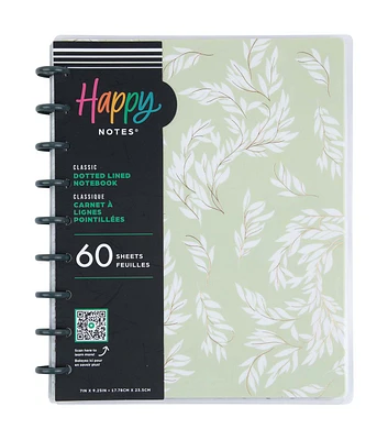 Happy Planner 60 Sheet Simple Sprigs Dotted Lined Classic Notebook