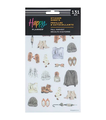 Happy Planner 131pc Fall Harvest 5 Sheet Sticker Pack