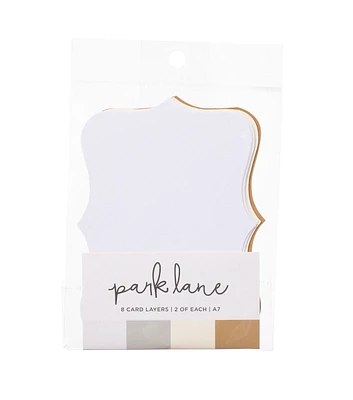 Park Lane A7 Cartouche Shaped Cards 8ct