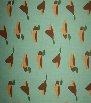 Mallard Ducks on Green Quilt Cotton Fabric by Quilter's Showcase