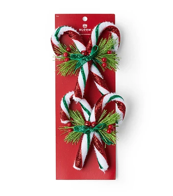 2pc Christmas Candy Cane Clips by Bloom Room