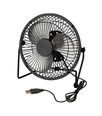 Honey Can Do USB Powered Desk Fan Black