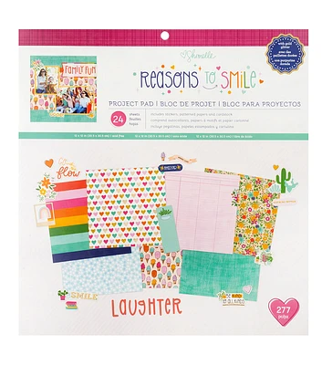 American Crafts 12" x 12" Shimelle Reason To Smile Scrapbook Kit