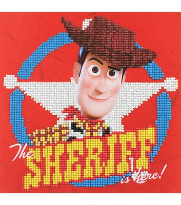 Camelot Dotz 9" x 9" Toy Story Woody The Sheriff Diamond Painting Kit