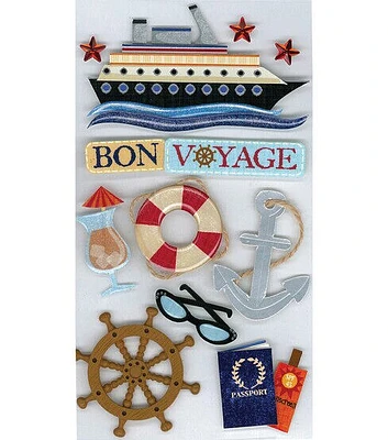 Jolee's Boutique Le Grande Dimensional Sticker Bon Voyage