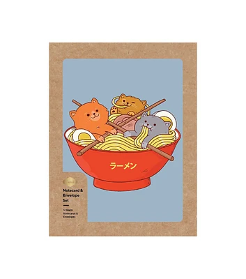 Denik 24ct Ramen & Cats Note Cards