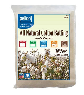 Pellon All Natural Cotton Batting Queen