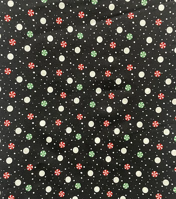 20178836 2 PEPPERMINT DOTS ON BLK