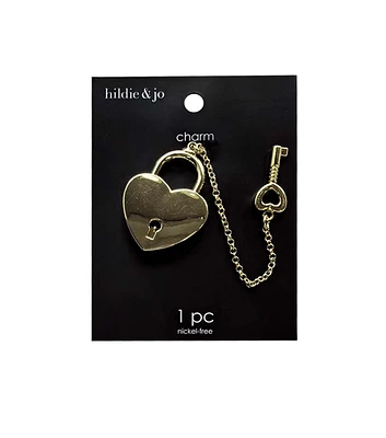 2" Iridescent Lock & Key Pendant by hildie & jo