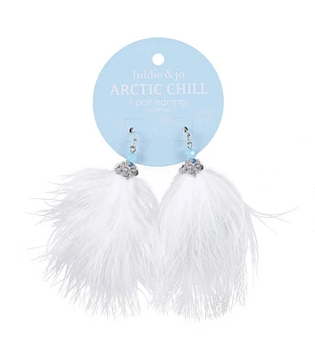 1" Christmas Feather Earrings by hildie & jo