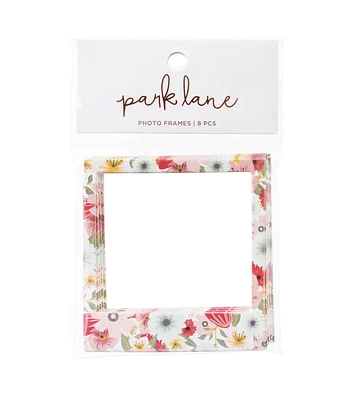 8pk Botanical Beauty Die Cut Cardstock Photo Frames by Park Lane