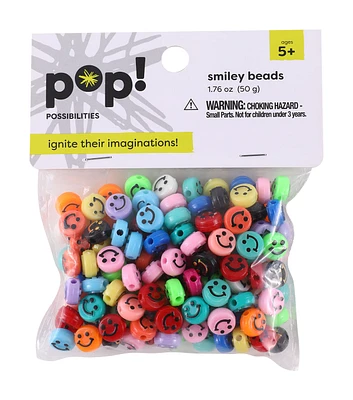 5mm Smiley Face Beads by POP!