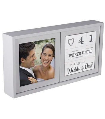 Malden 4" Picture Frame With Wedding Countdown Block