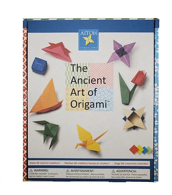 Aitoh Origami, 3 sizes, 68 sht, 40 color, 8 patterned, 10 double side