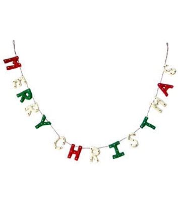 72" Merry Christmas Felt Garland by Place & Time