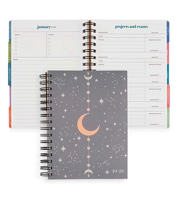 A5 Metallic Moon Phases Dated Academic Planner