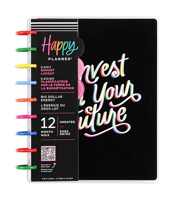 Happy Planner 12 Month Undated Big Dollar Energy Classic Budget Planner