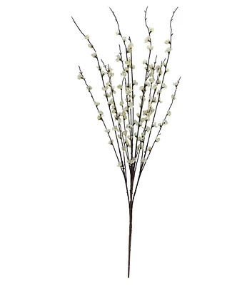 42" White Cherry Blossom Budding Stem by Bloom Room