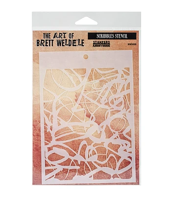 Stampers Anonymous The Art of Brett Weldele Stencil Scribbles