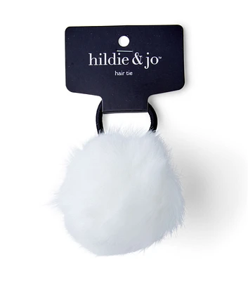 Nylon Pom Pom Hair Tie by hildie & jo