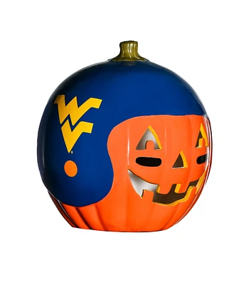 Sporticulture 10" West Virginia Mountaineers Ceramic Pumpkin Helmet