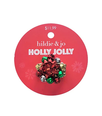 1ct Christmas Bow & Bell Ring by hildie & jo