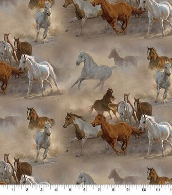 Run Wild Run Free Scenic Novelty Cotton Fabric