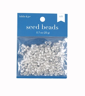 0.7oz Silver Lined Glass Seed Beads by hildie & jo