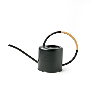 14" Black Metal Watering Can by Place & Time