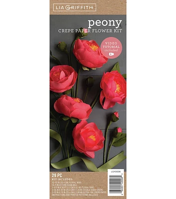 Crepe Paper Flower Kit Peonies