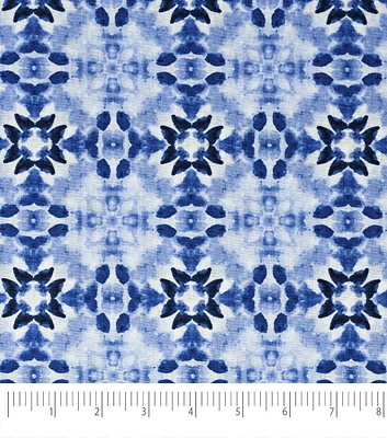 Singer Blue Tie Dye Quilt Cotton Fabric