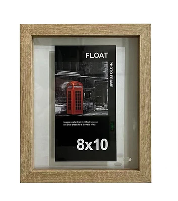 Innovative Home Creations 8" x 10" Natural Wood Float Frame