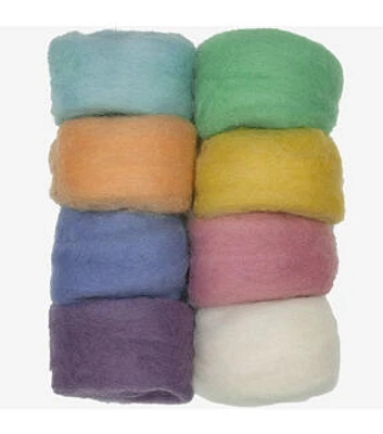 Dimensions 10g Pastel Needle Felting Wool Value Pack 8ct