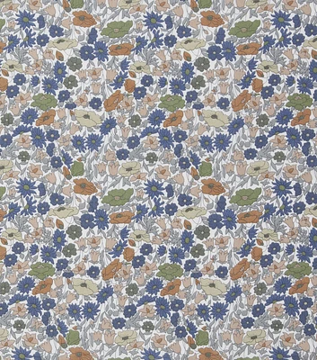 Liberty Fabrics Blue Poppy Forest Tana Lawn Fabric