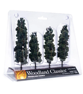 Woodland Scenics 4" to 6" Conifer Trees 4ct