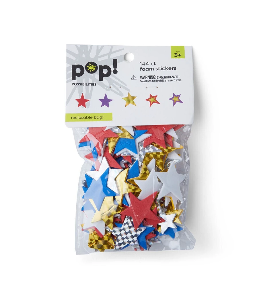 POP! Stars Holographic Adhesive Stickers