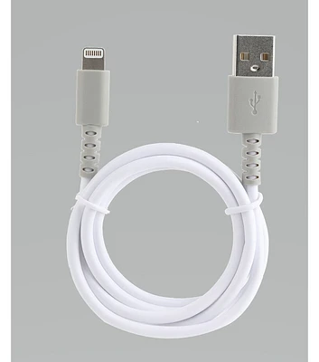 6 Foot Lightning USB White Charging Cable