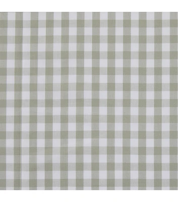 Sage Green Mini Gingham Shirting Fabric