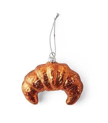 4" Christmas Croissant Glass Ornament by Place & Time