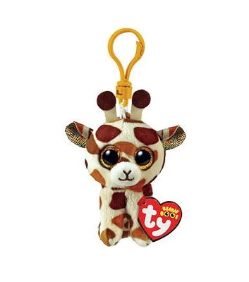 Ty Inc 5" Beanie Boos Tan & Cream Stilts Giraffe Plush Clip