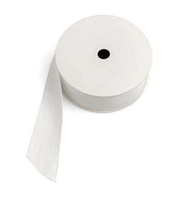 We R Memory Keepers 25mm x 10yd Print Maker White Cotton Ribbon