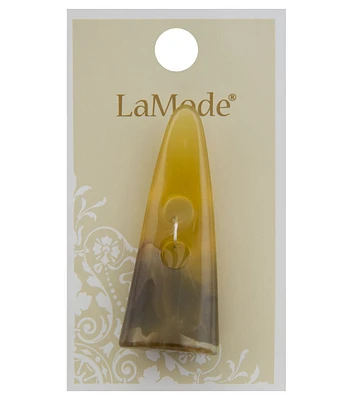 La Mode 2" Tan 2 Hole Toggle Button