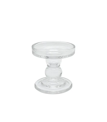 3" Glass Ornate Pillar Candle Holder by Place & Time