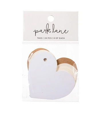 Park Lane Tags White Heart