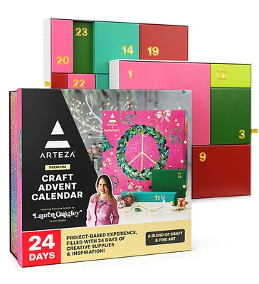 Arteza 24 Day 2024 Craft Christmas Advent Calendar