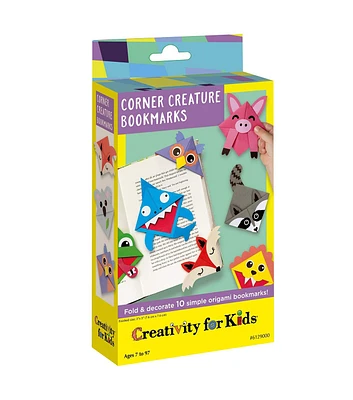 Creativity For Kids 10pc Origami Corner Creature Bookmarks