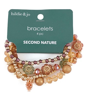 4ct Fall Flower Stretch Bracelets by hildie & jo