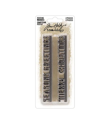 Tim Holtz 2pc Christmas Festive Marquees